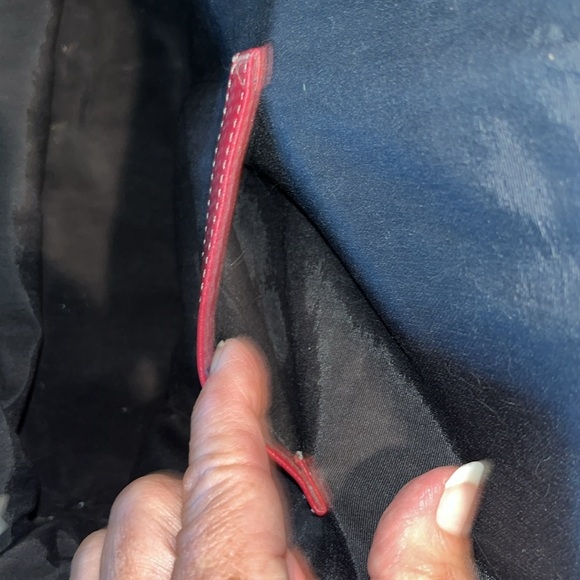 Tignanello  Backpack Mini  bag  genuine leather  Red wear as sling back  10” EUC - Picture 17 of 17